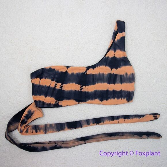 NEW Free People Martha Rey Harper tie dye bikini top, size M - Picture 2 of 9